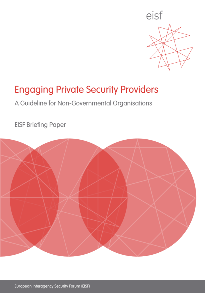 Image for Engaging Private Security Providers: A Guideline for Non-Governmental Organisations