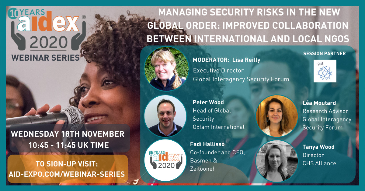 AIDEX 2020 - WEBINAR SERIES - Global Interagency Security Forum