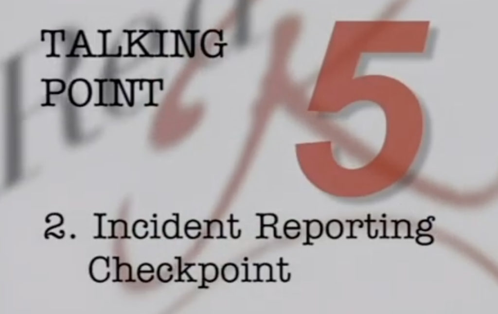 Image for Incident Reporting – Checkpoint