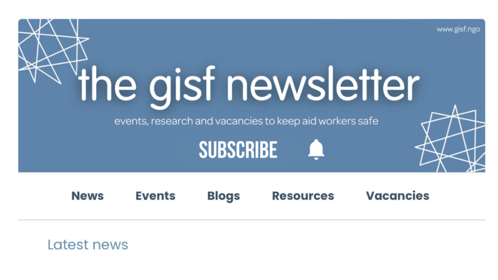 Image for GISF Newsletter: 06 September 2022